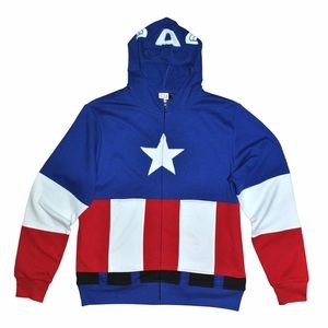 Men's Marvel Captain America Masked Hoodie